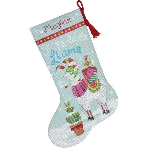 (image for) Stocking Llama Counted Cross Stitch Kit